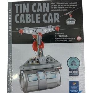 4M Tin Can Cable Car DIY Mechanical Engineering Educational Kit for Kids.